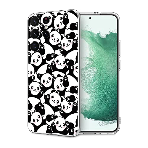 Kompatibel mit Samsung Galaxy S22 Ultra Hülle, niedlicher Kawaii Panda Lustiges Tier Klar Hülle Weiche TPU Ganzkörperschutz Cover Case Geschenk für Frauen Männer Kompatibel mit Samsung Galaxy S22 Ultra Hülle, niedlicher Kawaii Panda Lustiges Tier Klar Hülle Weiche TPU Ganzkörperschutz Cover Case Geschenk für Frauen Männer von FEIZHIRUNAI