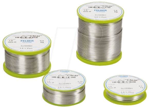 LZ FE CSN 1,0 25 - Lötzinn bleifrei, Ø 1,0 mm, 250 g von FELDER LÖTTECHNIK