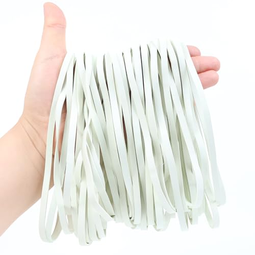 50 große Gummibänder 200x5mm – Weiß, stabil & wiederverwendbar – Breite Gummiringe für Haushalt, Büro & Verpackung – Large Rubber Bands 50 große Gummibänder 200x5mm – Weiß, stabil & wiederverwendbar – Breite Gummiringe für Haushalt, Büro & Verpackung – Large Rubber Bands von FELEDITY