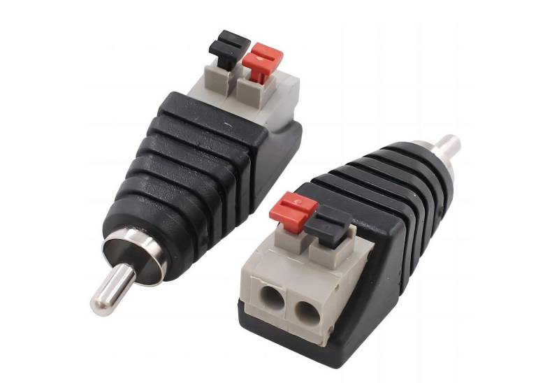 FELIXLEO 2 Stk RCA Cinch zu Lautsprecher Kabeladapter Subwoofer Lautsprecher Adapter von FELIXLEO