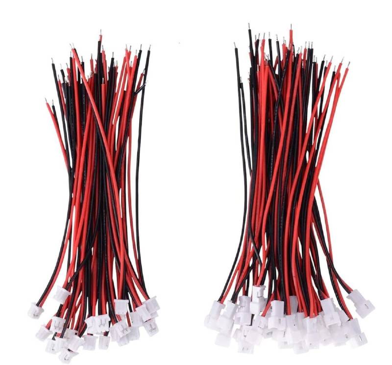 FELIXLEO 20 Paare 1,25 mm JST 2 Pin Mikro Elektronik Steckverbinder Stecker Netzkabel von FELIXLEO