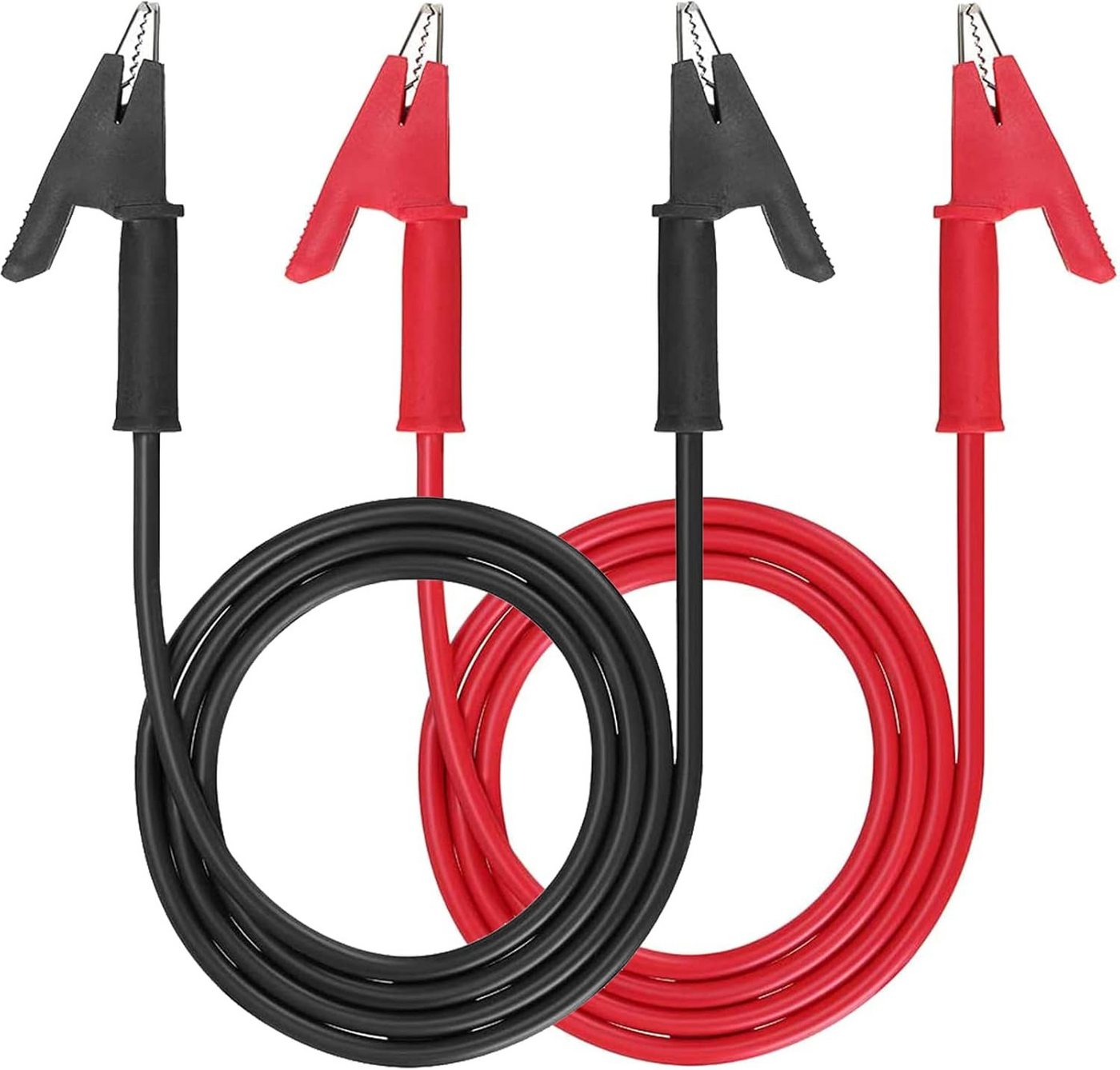 FELIXLEO 2PCS Krokodilklemmen-Messleitungen Zweiseitige Krokodildraht-Kabel Netzkabel von FELIXLEO