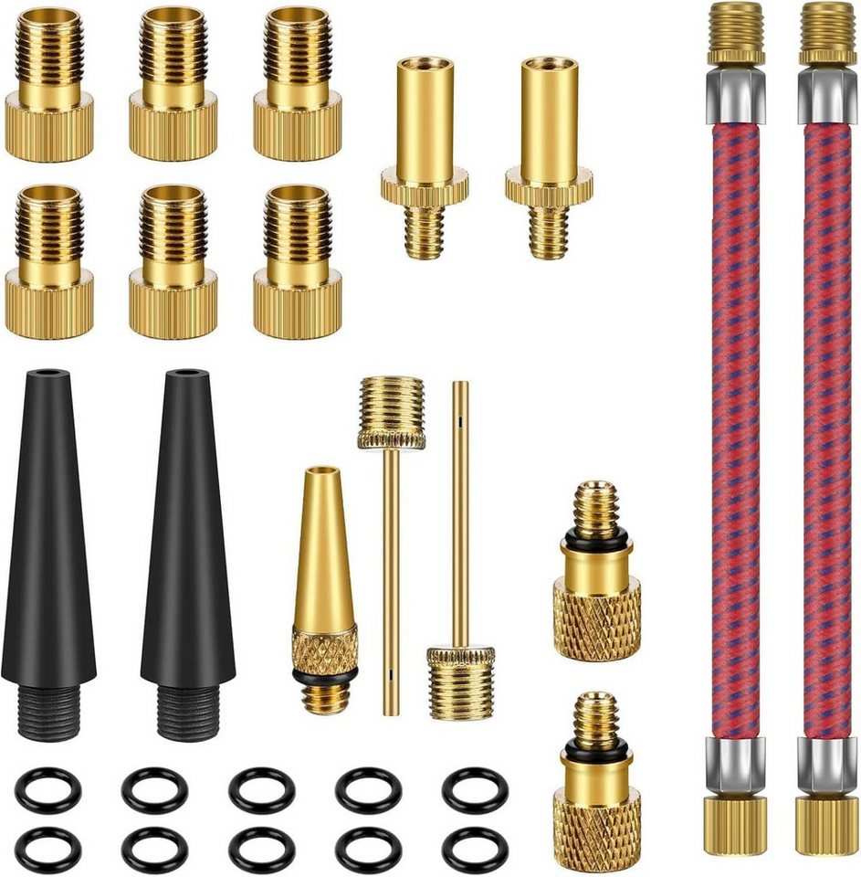 FELIXLEO Fahrradventil Adapter, Fahrrad Ventil Set DV SV AV Adapter FELIXLEO Fahrradventil Adapter, Fahrrad Ventil Set DV SV AV Adapter von FELIXLEO