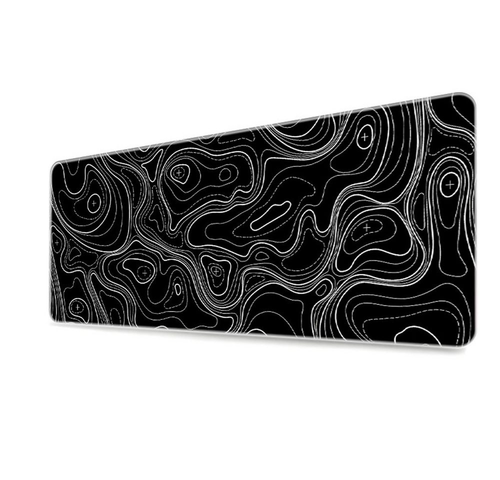 FELIXLEO Gaming Mauspad Gaming Mauspad 900 x 400 mm Artistic Curve Anti-Rutsch wasserdicht von FELIXLEO