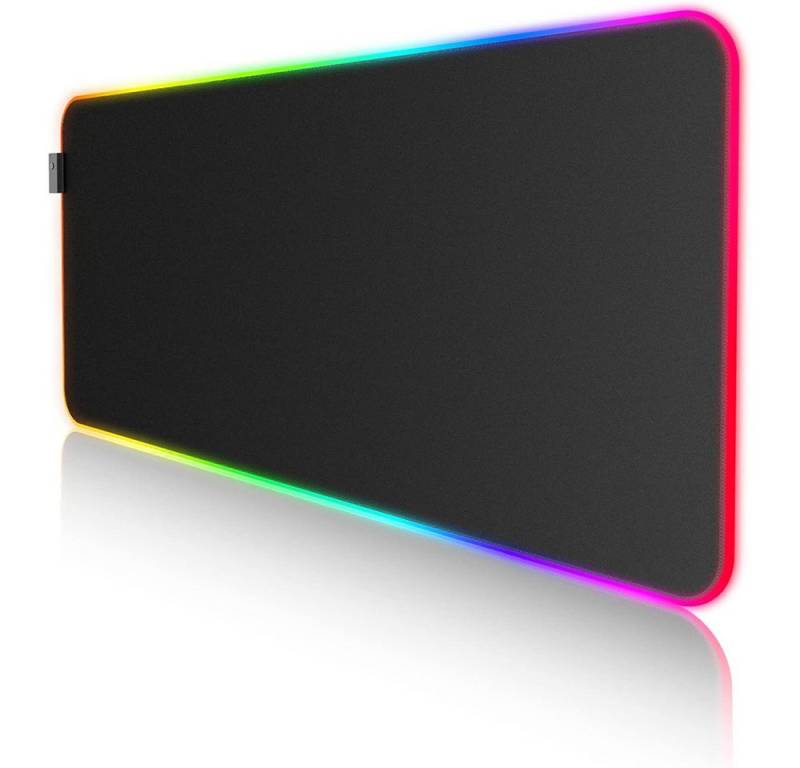 FELIXLEO Gaming Mauspad Gaming Mauspad mit 7 LED-Farben 11 Beleuchtungsmodi 900 x 400 x 4 mm (1-St) von FELIXLEO