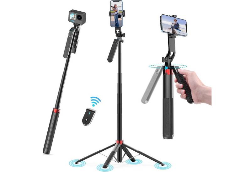 FELIXLEO Handyhülle 180cm Handy Stativ Selfie Stick Stativ mit Bluetooth-Fernbedienung von FELIXLEO