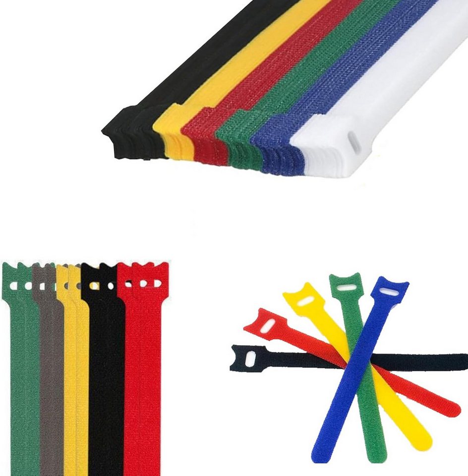 FELIXLEO Kabelbinder 100 Stück Kabelbinder, Klettverschluss Kabelbinder, Kabelbinder (1-St) von FELIXLEO