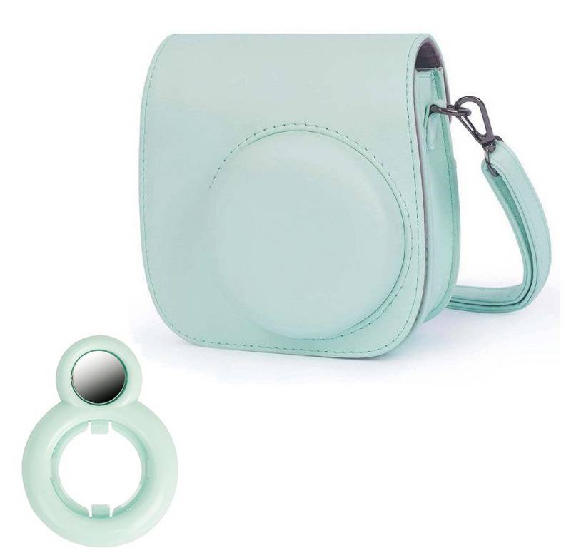 FELIXLEO Kameratasche Mini 12 Camera Tasche, Mint-Green für INSTAX mit Selbstporträtspiegel (1-tlg) von FELIXLEO
