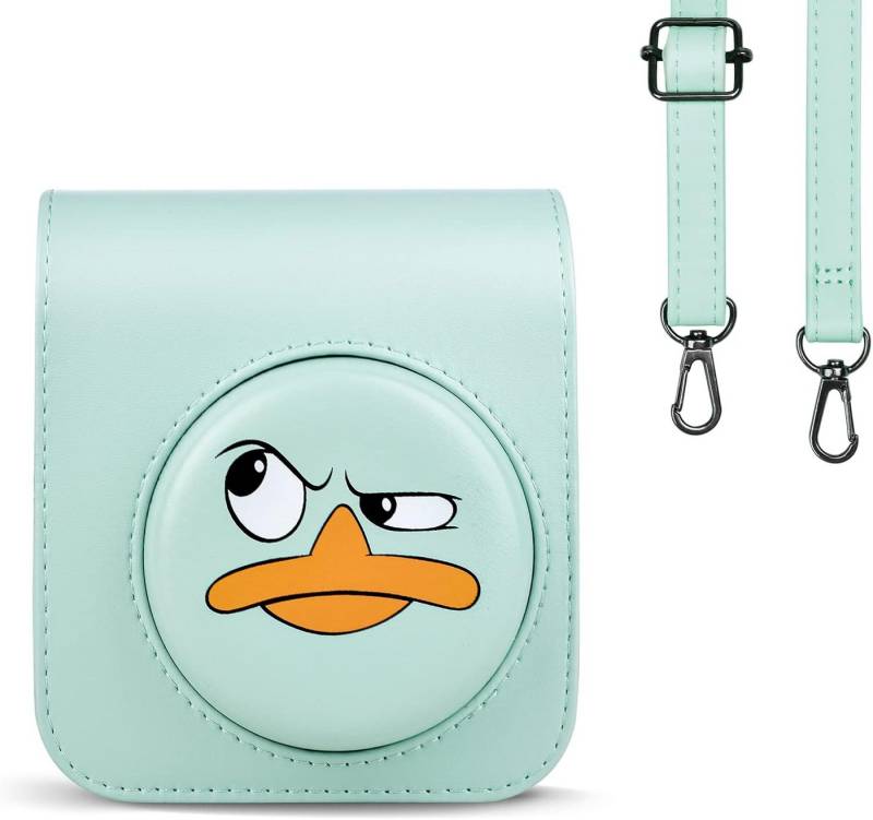 FELIXLEO Kameratasche Tasche für Fuji Instax Mini 12, mit verstellbarem Schultergurt - Ente von FELIXLEO