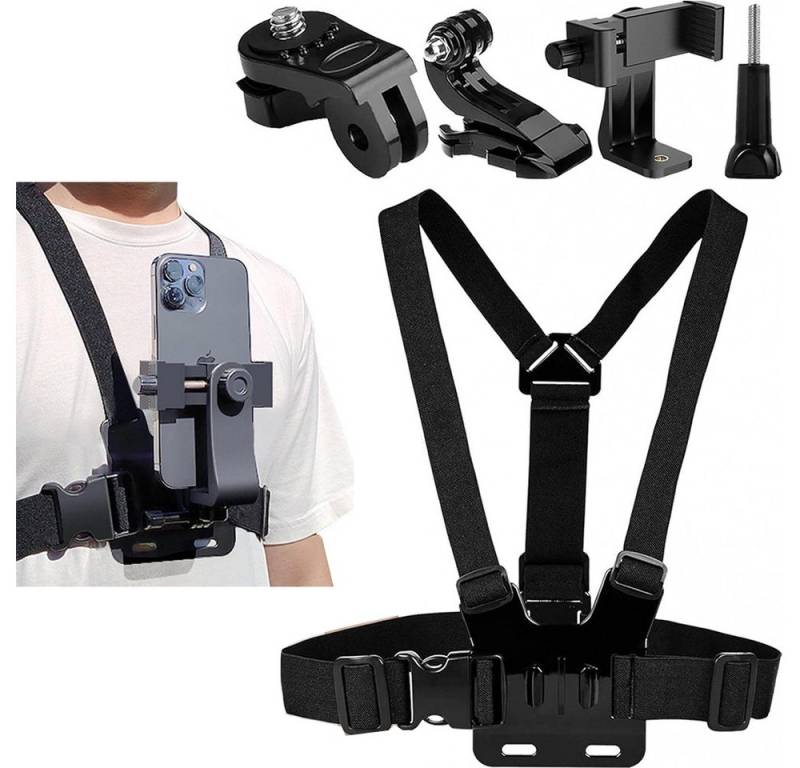 FELIXLEO Multifunktions-Handy-Brusthalterung Gurthalter Verstellbarer Handy-Halterung, (1-tlg) von FELIXLEO