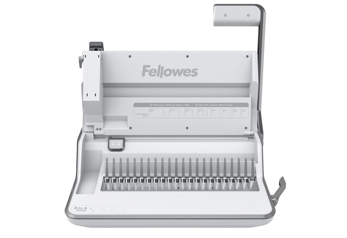 FELLOWES Plastikbindegerät Fellowes® 56031 Multifunktions-Bindegerät 3-in-1 Lyra Bindestation mec von FELLOWES