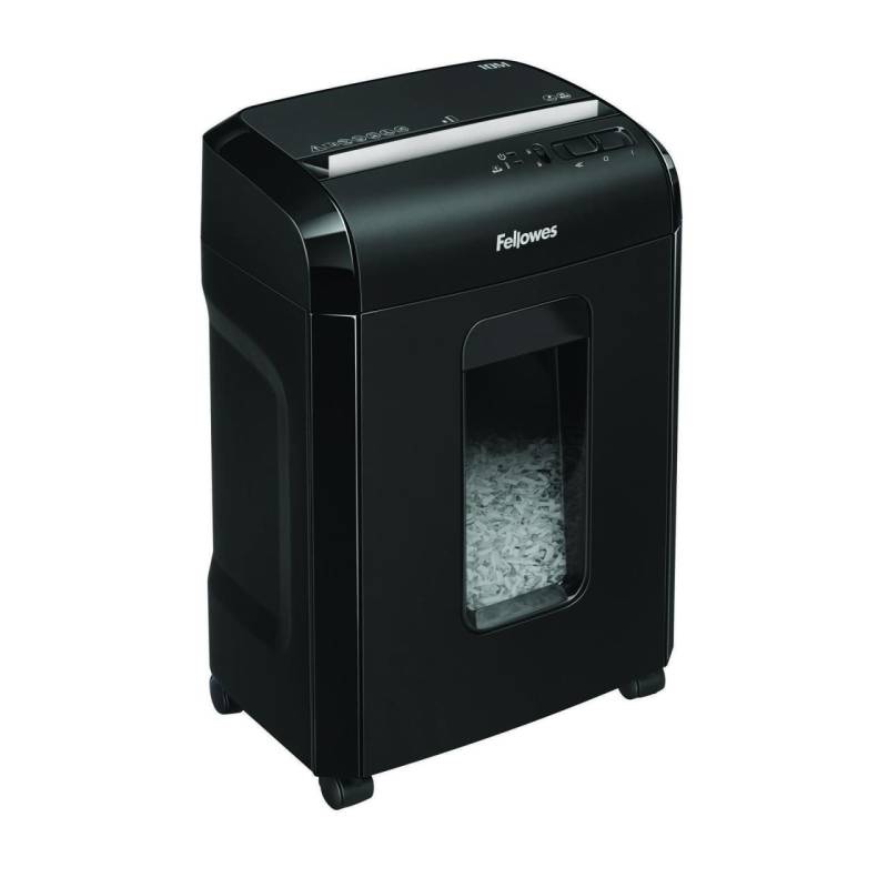 Fellowes Powershred 10M Aktenvernichter mit Partikelschnitt bis 10 Blatt schwarz von FELLOWES
