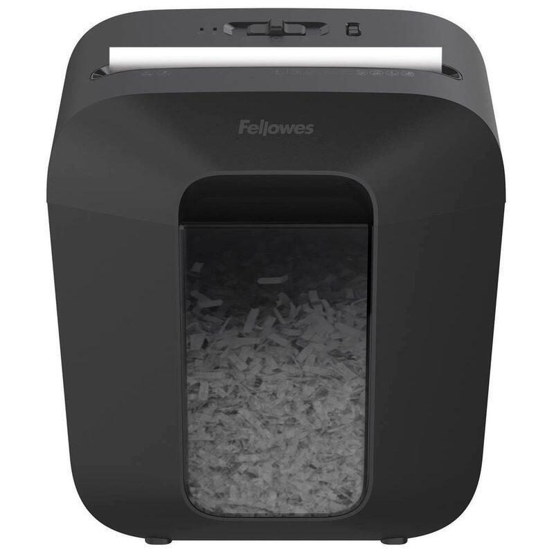 Fellowes Powershred LX25 Aktenvernichter mit Partikelschnitt bis 6 Blatt schwarz von FELLOWES