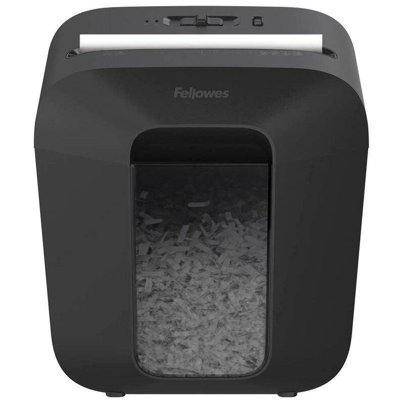 Fellowes Powershred LX25 Aktenvernichter mit Partikelschnitt bis 6 Blatt schwarz von FELLOWES