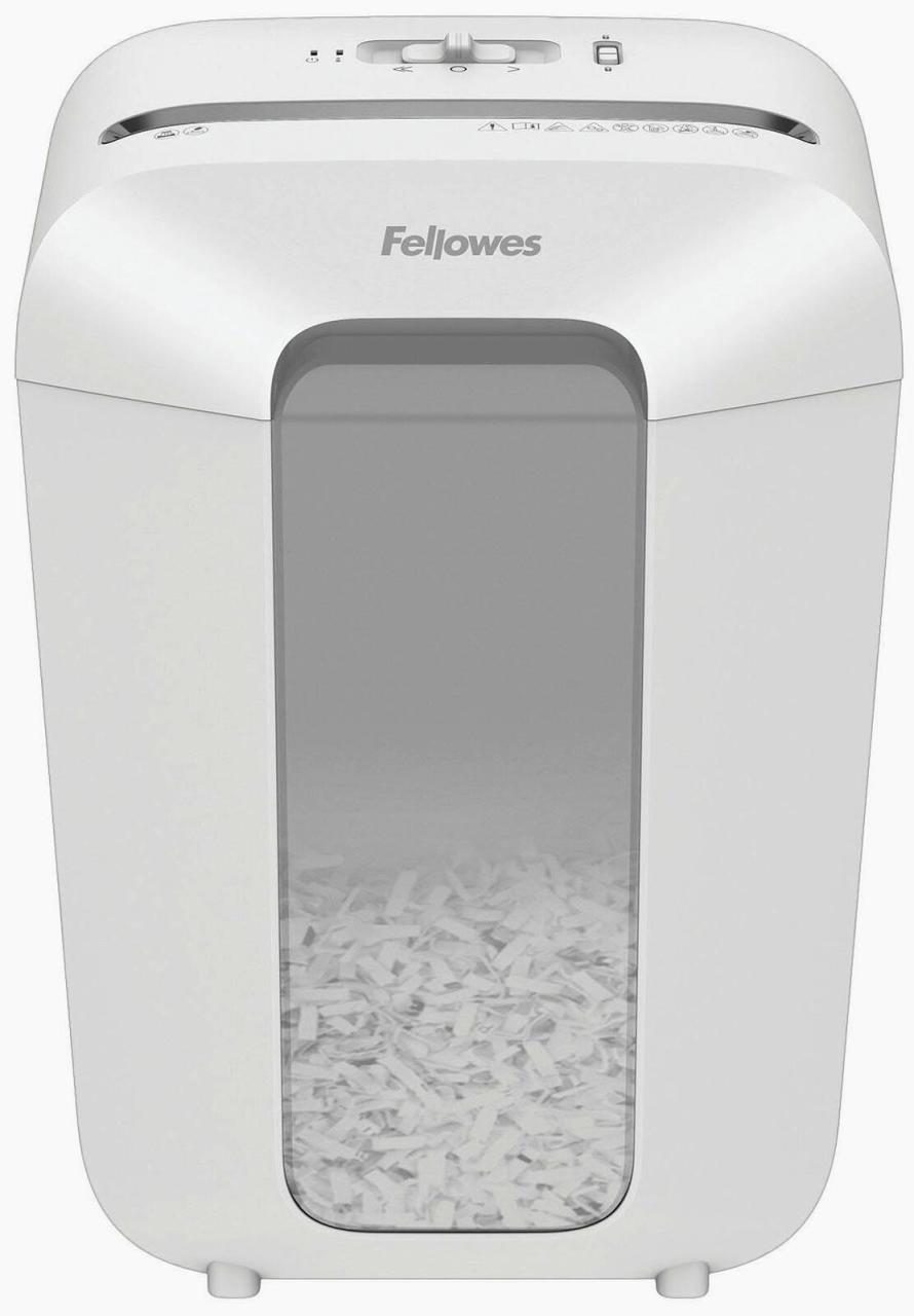 Fellowes Aktenvernichter mit Partikelschnitt Powershred LX70 bis 11 Blatt weiß von FELLOWES