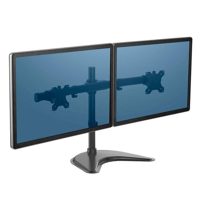 Fellowes Monitor-Halterung Dual Metall schwarz von FELLOWES