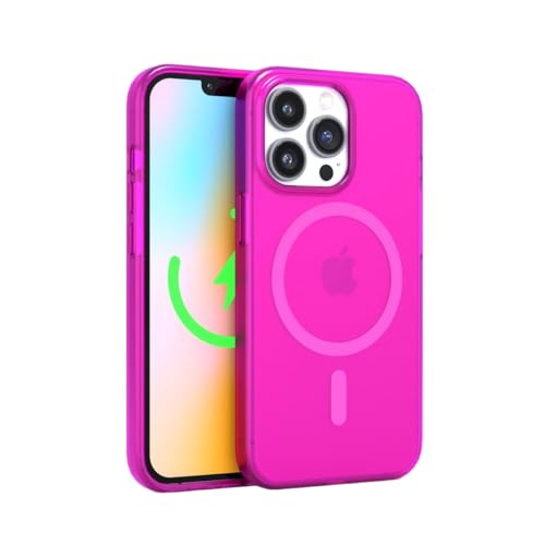 FELONY CASE - Neon Pink Crystal Clear Handyhülle für iPhone 13 Pro Max Kompatibel mit MagSafe - 360° Stoßfeste Schutzhüllen Entwickelt für Apple iPhone 13 Pro Max FELONY CASE - Neon Pink Crystal Clear Handyhülle für iPhone 13 Pro Max Kompatibel mit MagSafe - 360° Stoßfeste Schutzhüllen Entwickelt für Apple iPhone 13 Pro Max von FELONY CASE