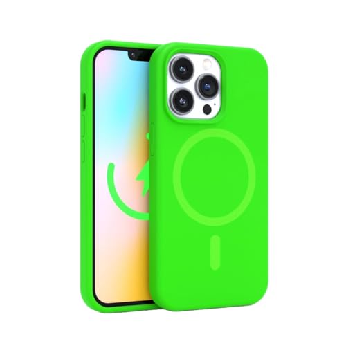 FELONY CASE - Stilvolle Neongrüne Handyhülle für iPhone 15 Pro, kompatibel mit MagSafe - 360° stoßfeste Schutzhüllen entworfen für Apple iPhone 15 Pro von FELONY CASE