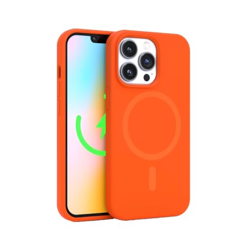 FELONY CASE - Stilvolle Neonorange Handyhülle für iPhone 15 Pro Max, kompatibel mit MagSafe - 360° Stoßfeste Schutzhüllen Entwickelt für Apple iPhone 15 Pro Max von FELONY CASE