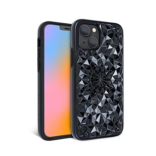 FELONY CASE iPhone 13/iPhone 14 Hülle – Glänzende schwarze Kaleidoskop-Handyhülle – kratzfest, robust und langlebig, 360° stoßfeste Schutzhülle für Apple iPhone 13/iPhone 14 von FELONY CASE