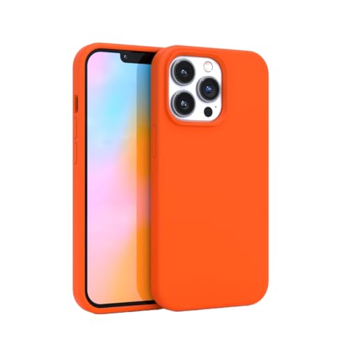 FELONY CASE - iPhone 14 Pro Hülle - Stylische Neon Orange Silikon Handyhülle - Kabelloses Laden kompatibel, 360° stoßfeste Schutzhüllen für Apple iPhone 14 Pro von FELONY CASE