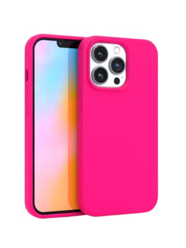 FELONY CASE - iPhone 14 Pro Max Hülle - Stylische Neon Pink Silikon Handyhülle - Kabelloses Laden kompatibel, 360° Stoßfeste Schutzhüllen für Apple iPhone 14 Pro Max von FELONY CASE