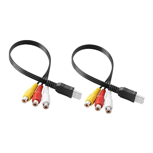 FELTECHELECTR 1Paar USB zu Kabel Set Adapterkabel für Tv Langlebiges Material Installieren für Audio Video Übertragung FELTECHELECTR 1Paar USB zu Kabel Set Adapterkabel für Tv Langlebiges Material Installieren für Audio Video Übertragung von FELTECHELECTR