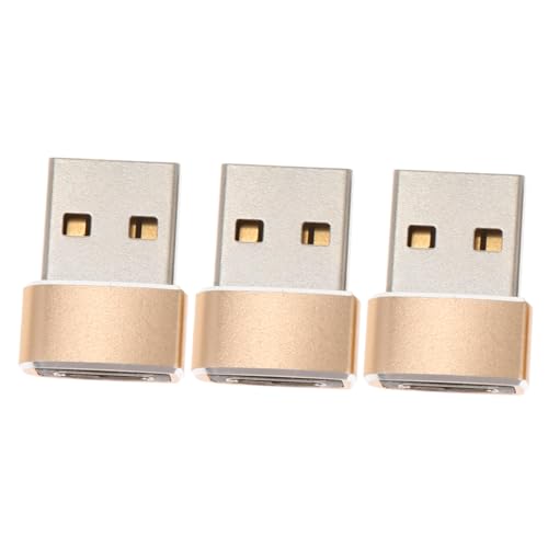 FELTECHELECTR 3Stücke Type C zu USB Adapter Kompakt Langlebig Unterstützt Datensynchronisierung Schnelles Laden für Laptop Tablet Powerbank Goldfarben FELTECHELECTR 3Stücke Type C zu USB Adapter Kompakt Langlebig Unterstützt Datensynchronisierung Schnelles Laden für Laptop Tablet Powerbank Goldfarben von FELTECHELECTR