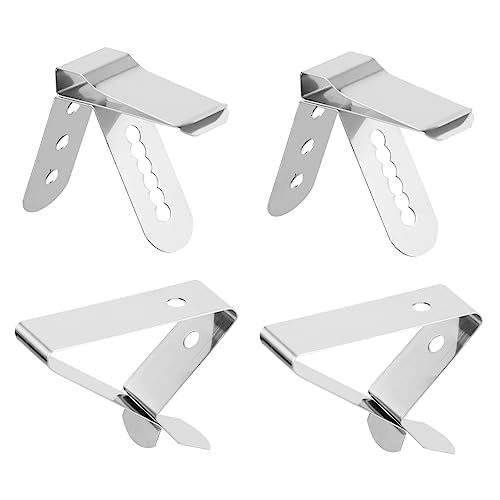 FELTECHELECTR 4 Stück Thermometer-Befestigungs clip Messgerät Temperatur Grillclips außen termomixzubehör grill zubehör grillrost Halter für Thermometersonde Backzubehör Rostfreier Stahl Silver FELTECHELECTR 4 Stück Thermometer-Befestigungs clip Messgerät Temperatur Grillclips außen termomixzubehör grill zubehör grillrost Halter für Thermometersonde Backzubehör Rostfreier Stahl Silver von FELTECHELECTR