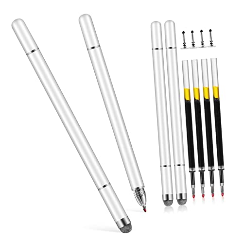 FELTECHELECTR Pen Für Tablet 4er Set Multifunktionale Kapazitive Stifte 3 1 Stylus Pens Für Smartphones Tablets Hohe Empfindlichkeit 4 Austauschspitzen 4 Kugelschreiberminen von FELTECHELECTR