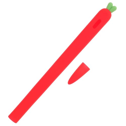 FELTECHELECTR Stift-Schutzhülle Stylus-Stiftetui Sling Bleistifthalter Stylus Federmäppchen Stylus-Hülle Telefongriffe handyhalterung Stiftabdeckung aus Silikon Silikonhülle für Eingabestift rot von FELTECHELECTR