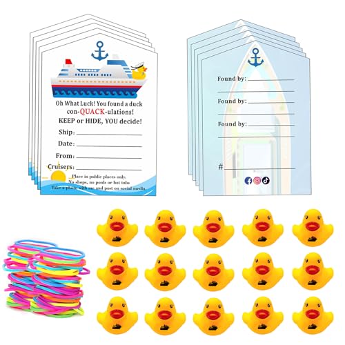 Cruising Ducks Tag Kits, Duck Duck Tags Includes 20 Rubber Ducks 20 Cruising Ducks Tag Cards and 20 Rubber Bands Cruising Ducks Tag Kits, Duck Duck Tags Includes 20 Rubber Ducks 20 Cruising Ducks Tag Cards and 20 Rubber Bands von FELYC