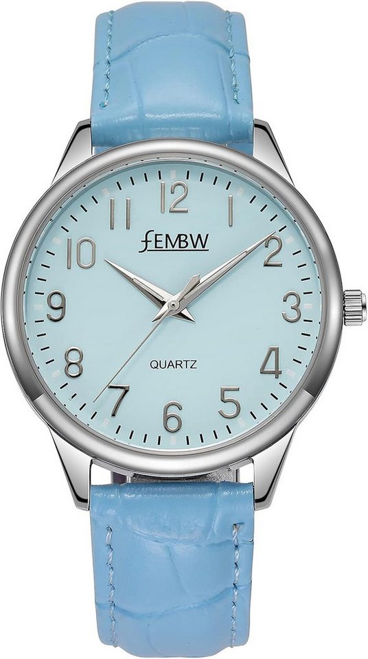 FEMBW Hochwertige Präzisem japanischem Quarzwerk für Langlebigkeit & Eleganz Watch, mit Wasserdicht bis 5 ATM (50 Meter) ideal für Schwimmen oder Duschen von FEMBW