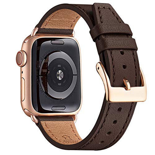FENGLIN Lederband Kompatibel mit Apple Watch Armband 38mm 40mm 42mm 44mm Klassisches verstellbares Ersatzarmband für alle Versionen der iWatch Serie 6/5/4/3/2/1,SE FENGLIN Lederband Kompatibel mit Apple Watch Armband 38mm 40mm 42mm 44mm Klassisches verstellbares Ersatzarmband für alle Versionen der iWatch Serie 6/5/4/3/2/1,SE von FENGLIN
