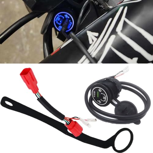 FENGYEMOTO Kompatibel mit Honda GROM 125 MSX125 (2021-UP) Plug & Play Kabelbaum-Steckverbinder-Zubehör-Kit + Halterung von FENGYEMOTO