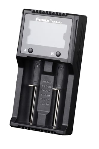 Fenix Are-A2 Akku Ladegerät, Intelligentes Multifunktions-Ladegerät mit 2 Ladeschächten und Display,für NI-MH/NI-Cd Akkus und AA AAA Mignon Micro Fenix Are-A2 Akku Ladegerät, Intelligentes Multifunktions-Ladegerät mit 2 Ladeschächten und Display,für NI-MH/NI-Cd Akkus und AA AAA Mignon Micro von FENIX