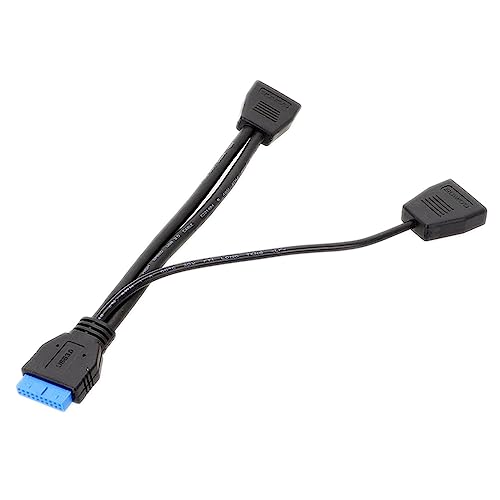 FENOHREFE Computer Motherboard USB 3 0 Erweiterungskabel 19 Pin Port PCIe Pin 19Pin 1 In 2 Splitter 20 cm Interne USB 3 0 Erweiterungskarte von FENOHREFE