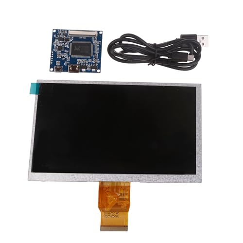 LCD-Display, 17,8 cm (7 Zoll), 1024 x 600, hohe HDMI-Kompatibilität, 1.2, mit Monitor-Treiber-Steuerplatine für PC-Steuerung und Kabel von FENOHREFE