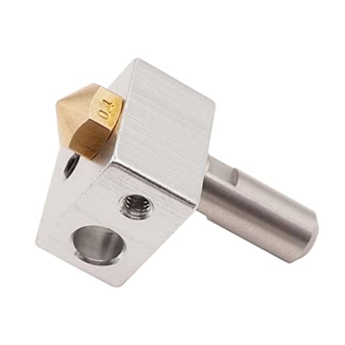 Premium Aluminium Heizblock speziell für MK10 3D-Drucker Extruder Heat Block Kit M7 Düse Hals mit PTFE Rohr Heizblock 3D-Drucker Mk10 Heizblock Kupfer von FENOHREFE