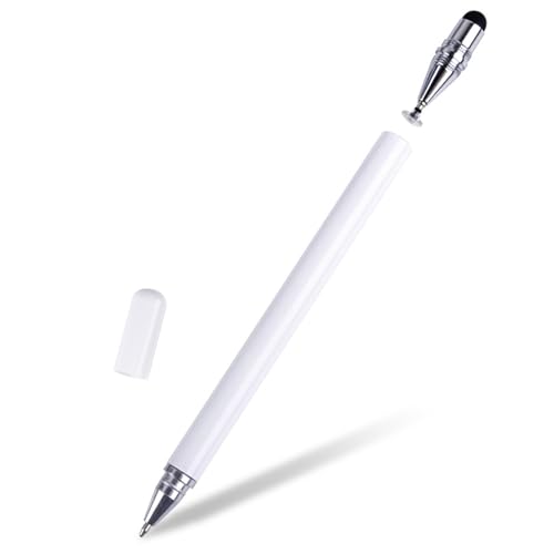Stylus-Stifte für hochkapazitiven Stylus, tragbar, hochkompatibel, 3-in-1, Handy-Eingabestift, Ersatzstift, Schwarz/Weiß von FENOHREFE