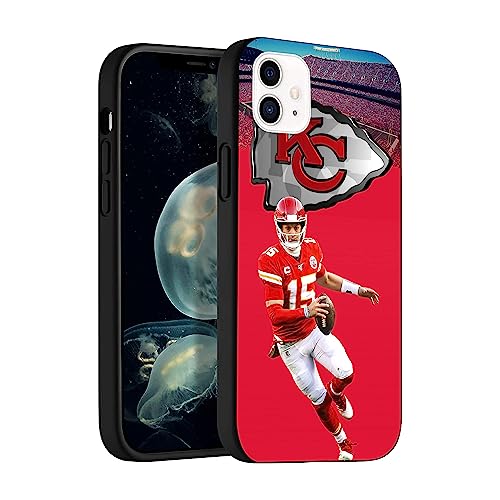 FENYIKEKE Kompatibel mit iPhone 11 Hülle, stoßfeste, seidig-weiche Schutzhülle (Kansas-City-Mahomes-2) von FENYIKEKE