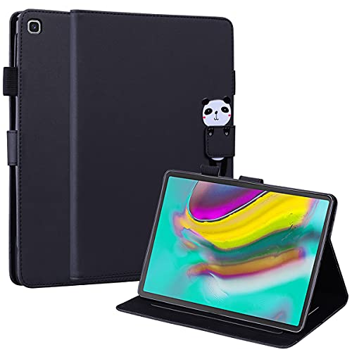 FERLAN Hülle für Samsung Galaxy Tab S5e 10.5 SM-T720,mit Stifthalter,Lustig Süße Cartoon Dünner Ständer Stoßfeste Tablet Schutzhülle für Samsung Galaxy Tab S5e 10.5 SM-T720- Schwarz von FERLAN