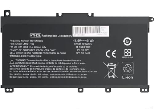 FESTAS® 11.4V 41Wh HT03XL L11119-855 Laptop Ersatz Akku für HP Pavilion 14-CD 14-CE 14-DH 14-DK 15-CS 15-DB 15-DW 15-CW 17-by 17-CA 15-DQ Serie 250 G7 255 G7 L11421-542 L11421-2C2 HSTNN-LB8M von FESTAS