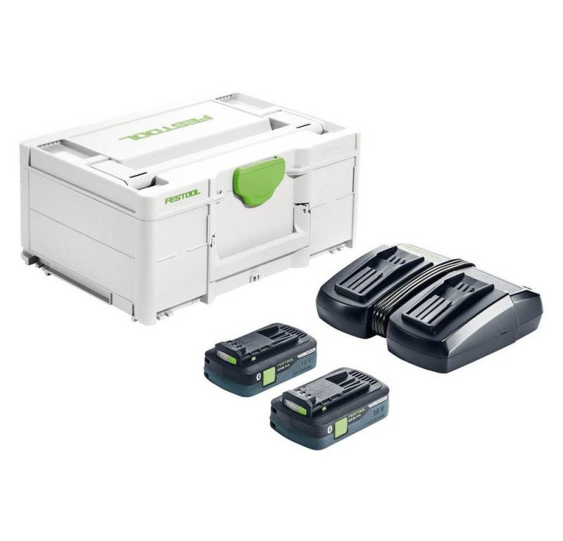 FESTOOL Energie-Set SYS 18V 2x4,0/TCL 6 DUO Universal-Ladegerät von FESTOOL