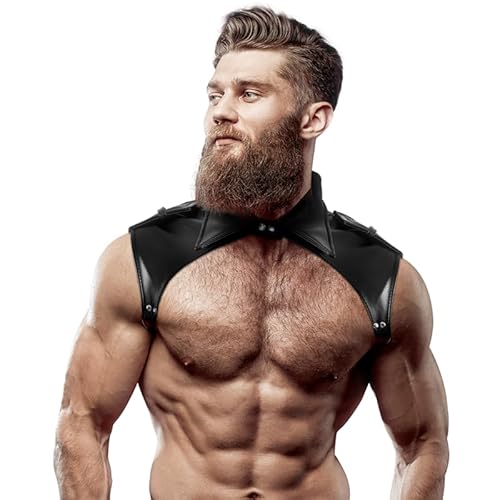 FETISH SUBMISSIVE ATTITUDE - Men's Brigade Adjustable ECO-Leather Neck Harness, 8435566041709 FETISH SUBMISSIVE ATTITUDE - Men's Brigade Adjustable ECO-Leather Neck Harness, 8435566041709 von FETISH SUBMISSIVE ATTITUDE