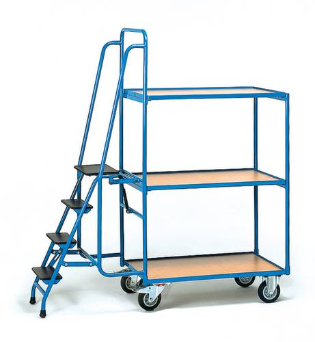 Fetra 2107 Kommissionierwagen Stahl pulverbeschichtet Traglast (max.): 250kg Brillantblau (RAL 5007) von FETRA