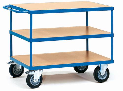 Fetra 2422 Tischwagen Stahl pulverbeschichtet Traglast (max.): 500kg Brillantblau (RAL 5007) von FETRA