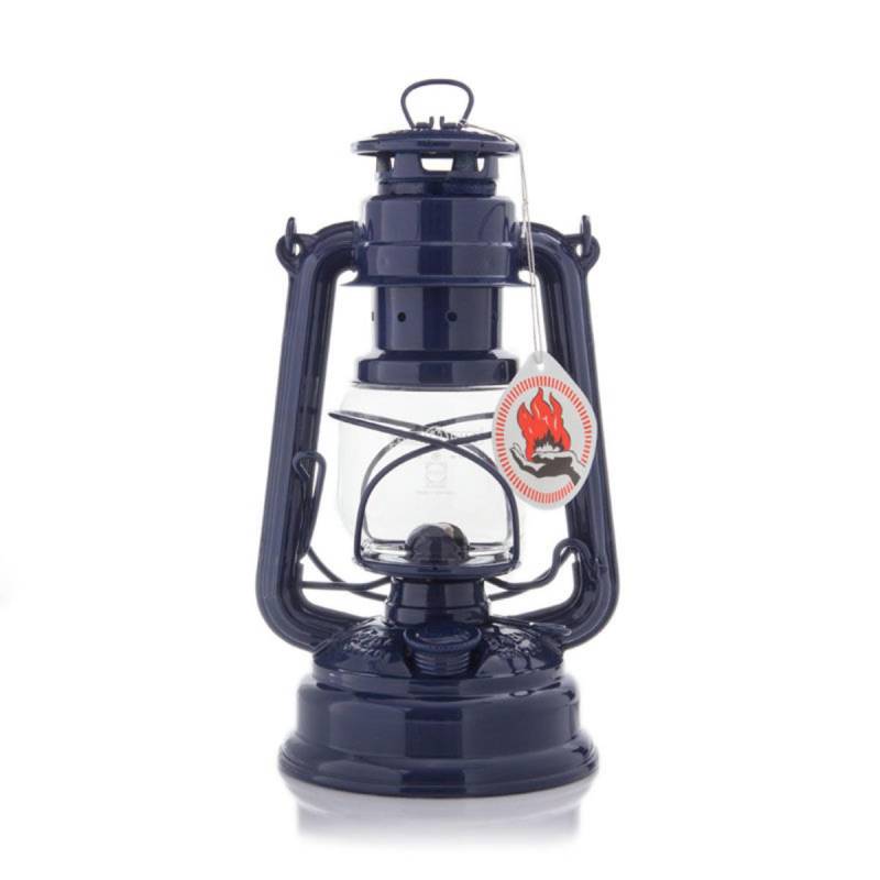 Feuerhand Sturmlaterne 276 Kobaltblau incl. Docht von FEUERHAND
