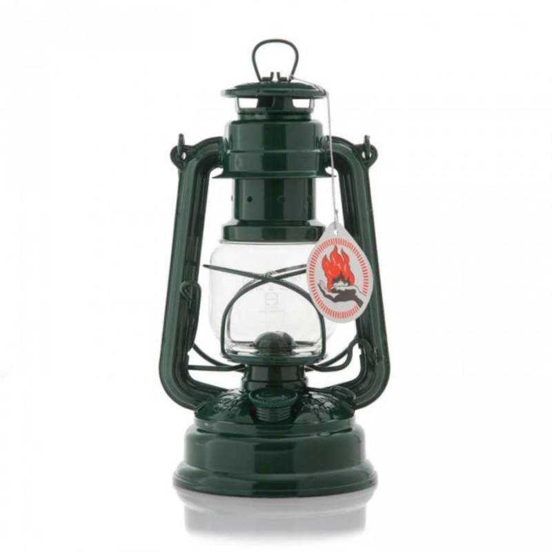 Feuerhand Sturmlaterne 276 Moosgrün incl. Docht von FEUERHAND