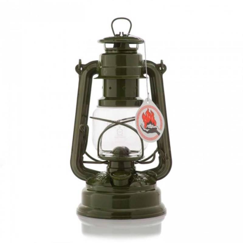 Feuerhand Sturmlaterne 276 Oliv incl. Docht von FEUERHAND
